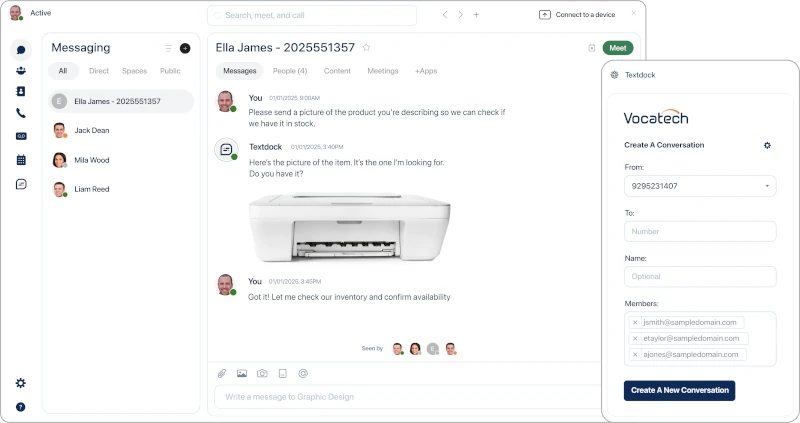 Textdock demo screenshot